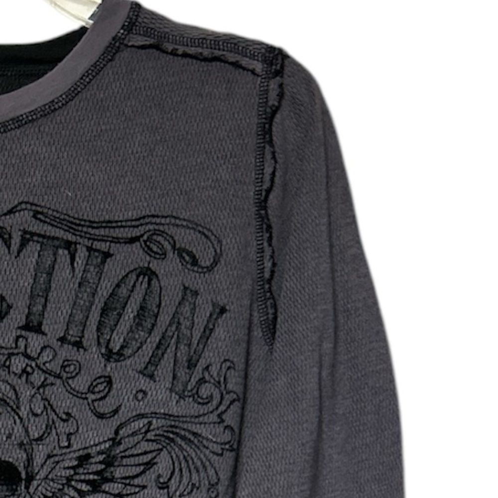 Affliction thermal gray and black - Picture 3 of 6